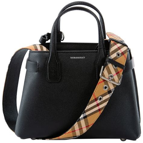 burberry banner bag small black|Burberry beige tote bag original.